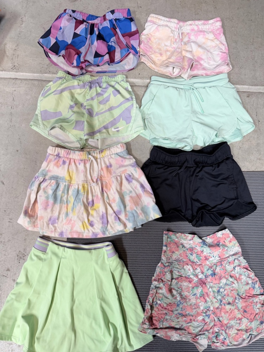 Assorted girls Athletic Shorts & Skorts - Pastel Mix